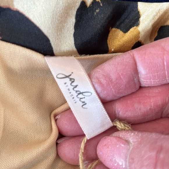 Jardin by Macris Women’s Tan And black Leopard Print Midi Skirt Size Medium NEW - Picture 2 of 8